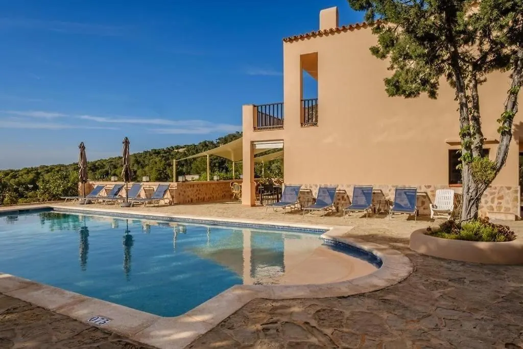 בית נופש הוילה סן חוזה דה סא טלאיה Casa En Cala Vadella Con Piscina Y Vistas Al Mar